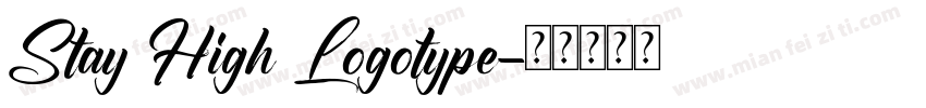 Stay High Logotype字体转换